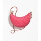 CHANEL Lambskin Quilted Small Hobo Bag Red