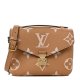 Louis Vuitton Pochette Metis Grained Cowhide Leather Brown & Beige