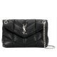 Saint Laurent Loulou Puffer Black Leather