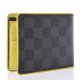 Louis Vuitton Damier Wallet Graphite Yellow