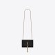 Saint Laurent Crocodile Embossed Classic Monogram Kate Tassel Satchel