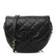 CHANEL Caviar Quilted Small Messenger Flap Black