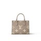 Louis Vuitton Onthego PM tourterelle Beige Monogram Empreinte Beige Medium