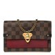 Louis Vuitton Damier Ebene Vavin Wallet Red