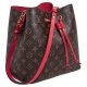 Louis Vuitton NeoNoe Coquelicot Red Monogram Canvas Shoulder Bag