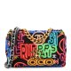 Chanel Fabric Printed Medium Chanel 19 Flap Black Multicolor