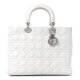 Dior Lambskin Cannage Large Lady White