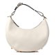 Fendi Small Fendigraphy Hobo Bag White