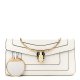 BVLGARI Calfskin Serpenti Forever Shoulder Bag White