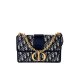 Christian Dior 30 Montaigne Flap Chain Bag – Beige & Blue Dior Oblique Jacquard