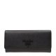 Prada Saffiano Monochrome Flap Long Wallet