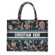 Dior Book Tote Large Black, Multicolor