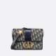 Dior 30 Montaigne Bag Blue Dior Oblique Jacquard Blue Medium