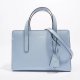 Prada Brushed Calfskin Mini Re-Edition 1995 Tote Blue