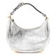 Fendi Small Fendigraphy Hobo Bag Laminated Silver