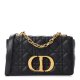 Dior Lambskin Cannage Small Caro Bag Black