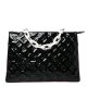 Louis Vuitton Patent Embossed Monogram Lambskin Coussin MM Black Red