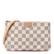 Louis Vuitton Damier Azur Double Zip Pochette Blue & White
