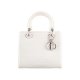 Dior Crocodile Mini Lady Dior Bag White