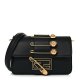Fendi X Versace Vitello Seta Fendace Brooch Baguette Black