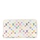Louis Vuitto NeoNoeam Multicolor Zippy Wallet White Litchi