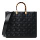Fendi Vitello Plexiglass FF Embossed Sunshine Shopper Tote