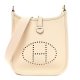 Hermes Taurillon Clemence Evelyne TPM White