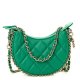 CHANEL Lambskin Quilted Small Hobo Bag Green