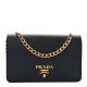 Prada Saffiano Lux Chain Wallet