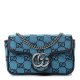 Gucci Marmont Light Blue Matelasse Shoulder Bag