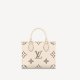 Louis Vuitton OnTheGo PM Creme White Medium Calf leather