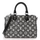 Louis Vuitton Jacquard Speedy Bandouliere 25 Black