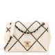 CHANEL Lambskin Small Entwined Chain Flap White