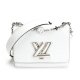 Louis Vuitton White Epi Leather Twist PM Bag