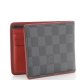 Louis Vuitton Damier Wallet Graphite Red