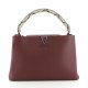 Louis Vuitton Maroon Taurillon Python Capucines PM