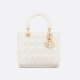 Dior Medium Lady Dior Bag White