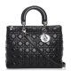 Dior Lambskin Cannage Large Lady Black