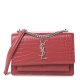Saint Laurent Monogram Sunset Chain Wallet Rouge Eros
