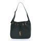 Saint Laurent Calfskin Paris VII Medium Flat Hobo New Vert Fonce