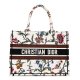 Dior Book Tote Large White, Multicolor
