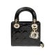 Dior Mini Lady Dior Diamond Charms In Shiny Niloticus Crocodile Leather