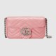 Gucci Marmont leather shoulder bag Lushentic Rep