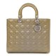 Dior Lambskin Cannage Large Lady Sand