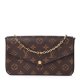 Louis Vuitto NeoNoeam Pochette Felicie Chain Wallet Fuchsia