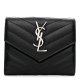 Saint Laurent Compact Tri Fold Wallet Black