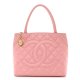 CHANEL Caviar Quilted Medallion Tote Pink