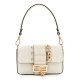 Fendi X Versace Vitello Seta Fendace Brooch Baguette White