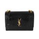 Saint Laurent Crocodile Embossed Black Medium Monogram Sunset