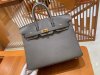 Hermes Birkin 25 30 35 Epsom Handbag in Gris Meyer